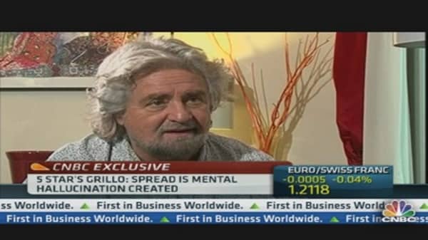  Italy's Grillo:  Mario Monti Needs to Disappear 