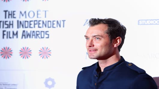 Jude Law attends the British Independent Film Awards at Old Billingsgate Market on December 9, 2012 in London, England