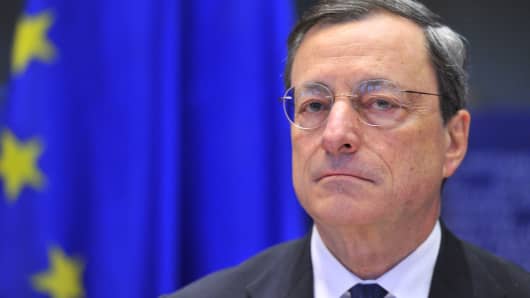 European Central Bank president Mario Draghi.