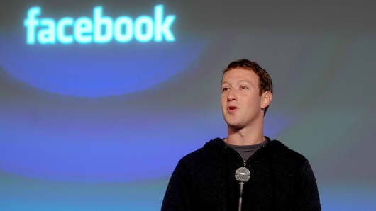 Mark Zuckerberg, chief executive officer and founder of Facebook, at its headquarters in Menlo Park, Calif.