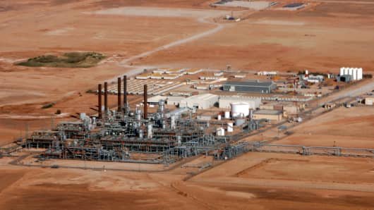 A gas plant operated by Sonatrach, BP, and StatoilHydro. Hostages were taken from the Amenas gas field near the Libyan border.