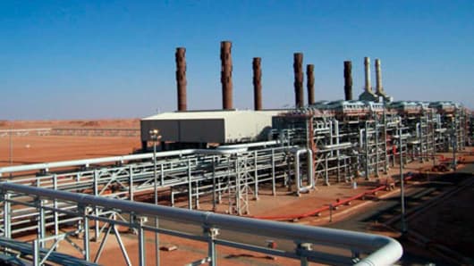 The Amenas natural gas field in the eastern central region of Algeria, where Islamist militants raided and took hostages on January 16, 2013