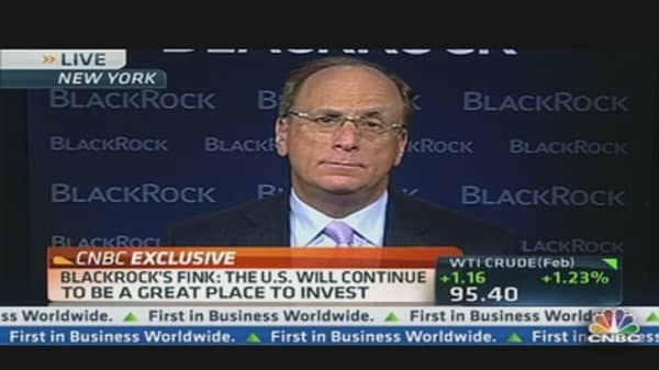 BlackRock's Fink: Investors Moving Into Equities