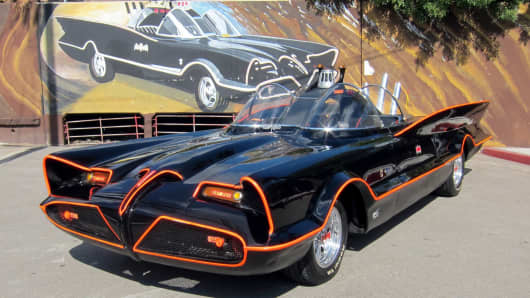 The Batmobile from the original Batman television series.