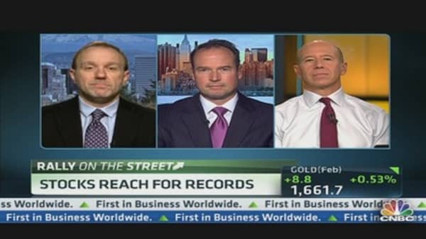 Stocks Reach For Records