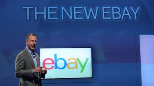 Ebay President Devin Wenig introducing the new eBay- a personal, global and mobile marketplace last October in New York City.