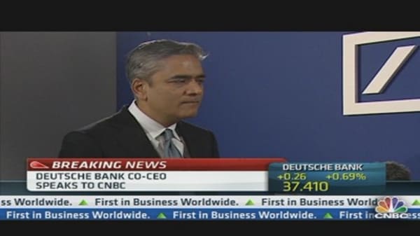 Deutsche Bank co-CEO: Enormous Progress on Capital Ratio 