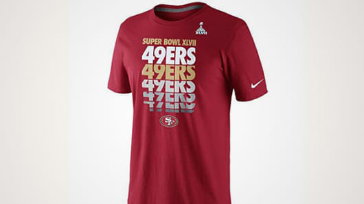 Official Nike 49ers Super Bowl jersey