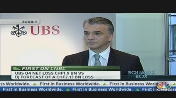 UBS CEO: Risk Appetite Is Extremely Low 