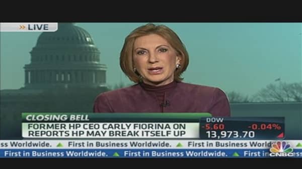 Former HP CEO Fiorina: We Looked at Breakup