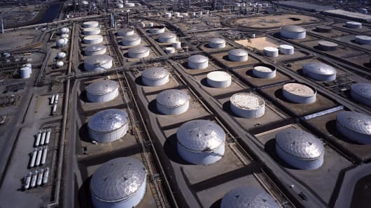 U.S. Petroleum storage tanks.