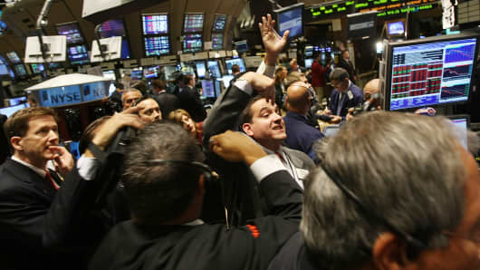 The New York Stock Exchange floor.