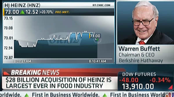 Buffett to CNBC: 'I'm Ready For Another Elephant!'