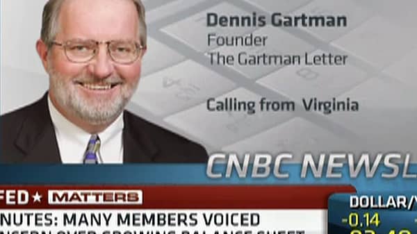 Gartman: Market Music Has Stopped, I'm Getting Out