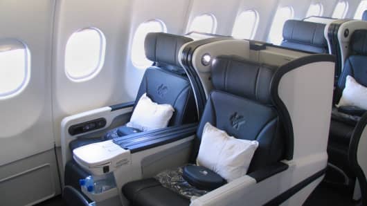Virgin Australia "Lie-Flat Business Class Seats"