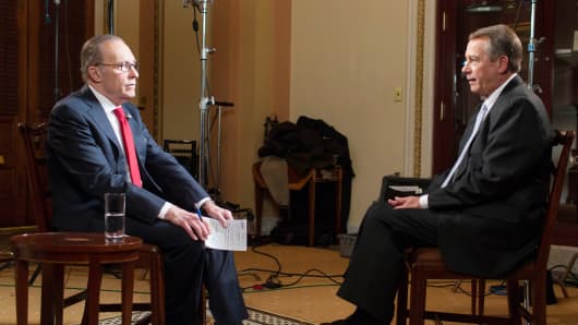 Larry Kudlow interviews Speaker of the House John Boehner.