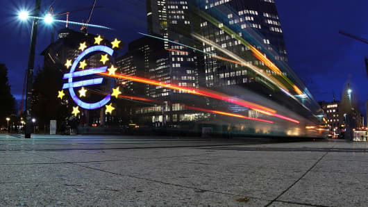 The European Central Bank in Frankfurt, Germany