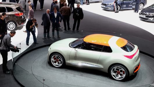 Kia Provo concept automobile, produced by Kia Motors.