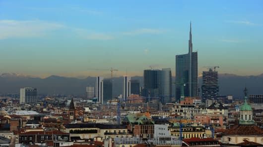 Milan skyline, Italy
