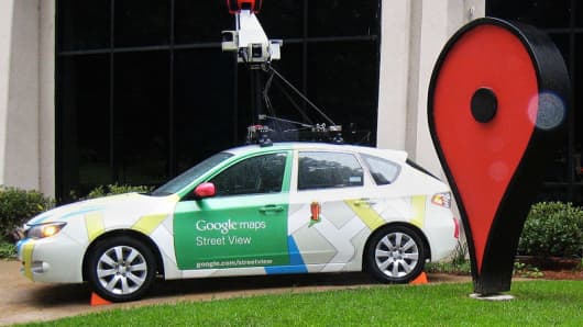 Google street view can on the Google Campus