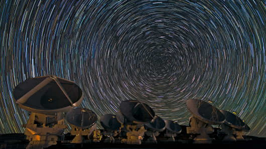 ALMA telescope located in the Chilean Andes.