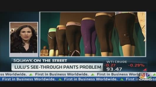 Lululemon Withdraws Sheer Yoga Pants, Stock Drops