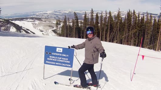 Joe Kernen has a skiing Epiphany in Beaver Creek