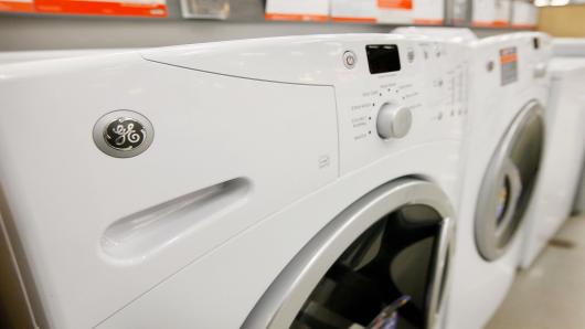 General Electric Co. (GE) clothes washers and dryers.