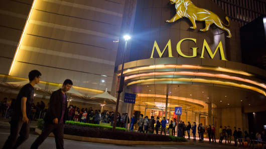 The MGM Macau casino resort, in Macau, China.