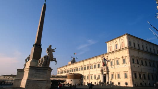 The Palazzo del Quirinale where President Napolitano is meeting the panel of "Wise Men."