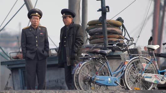 North Korean officials.