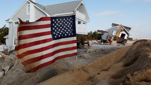 A New Jersey community after Hurricane Sandy.