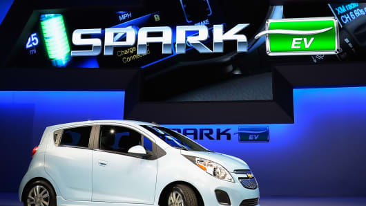 The 2014 Chevy Spark EV electric vehicle