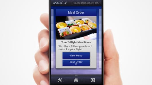 Japan Airlines' Anytime You Wish Meal Ordering app.