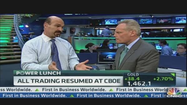 CBOE Open for Business Again