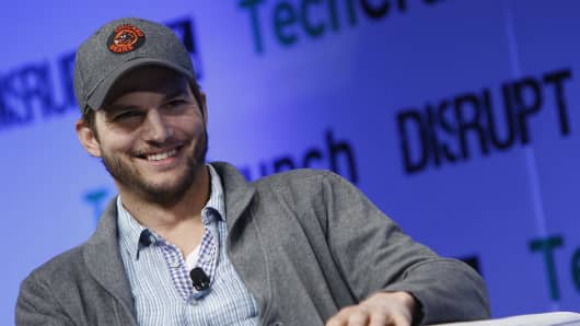 Ashton Kutcher speaks at TechCrunch Disrupt NY 2013