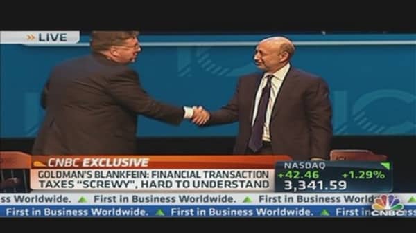 Goldman's Blankfein on Financial Crisis Legacy