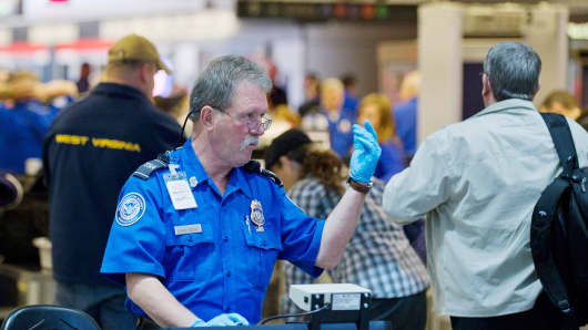TSA agent at Pittsburgh International Airport.