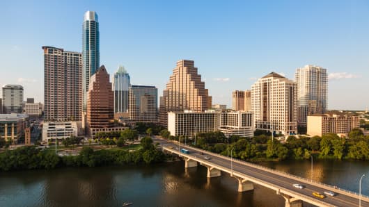 Austin, Texas is one of the U.S. cities growing the fastest in 2022, according to an October report from a nonpartisan think tank.