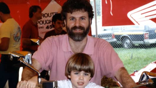David Karp with his father, Michael.