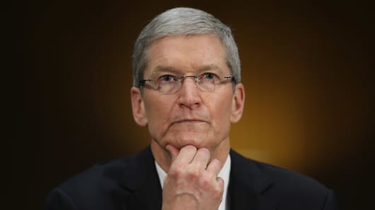 Apple CEO, Tim Cook, testifies before the Senate Homeland Security and Governmental Affairs Committee's Investigati