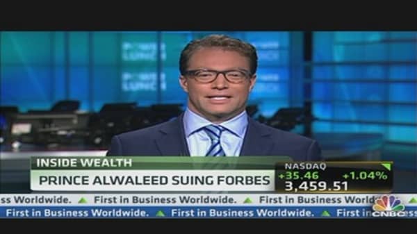 Prince Alwaleed Suing Forbes for Libel