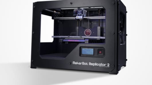 3-D printer by Makerbot for sale on Amazon.com.
