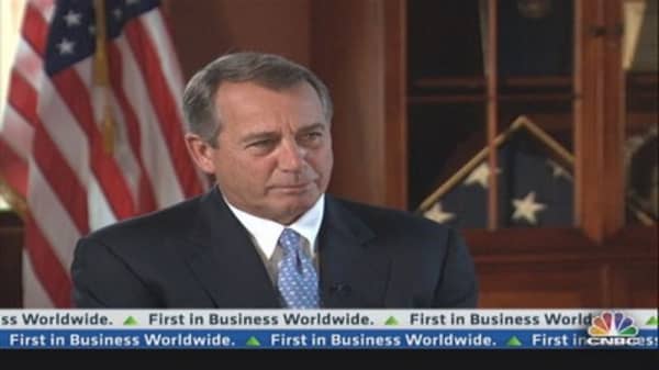 Boehner: 'We're Stifling Economic Growth'