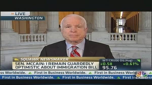 Sen. McCain Guardedly Optimistic About Immigration Bill