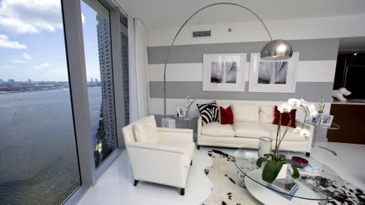 A model apartment unit in Miami.