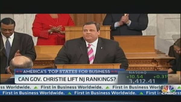 Christie's Plan to Get NJ on Top