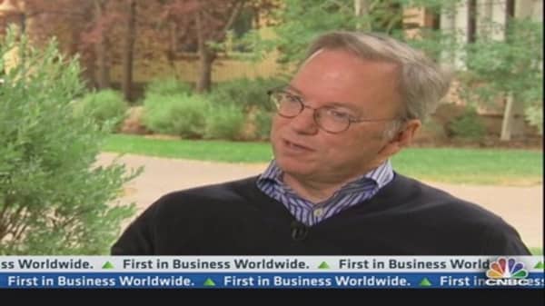 Google's Eric Schmidt Talks About Microsoft's Reorganization and Immigration 