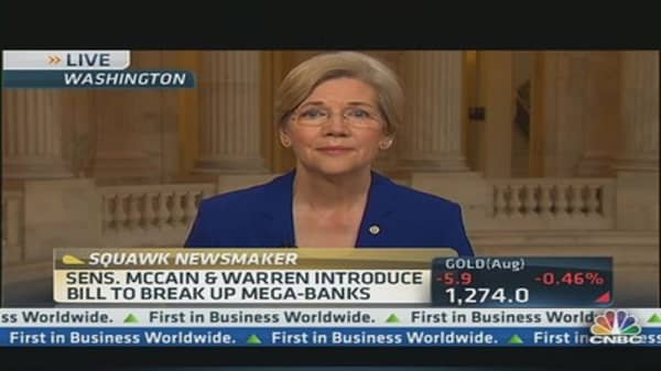 Sen. Warren Leads Charge to Break Up Big Banks