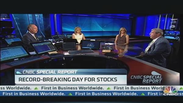 Record breaking day for stocks